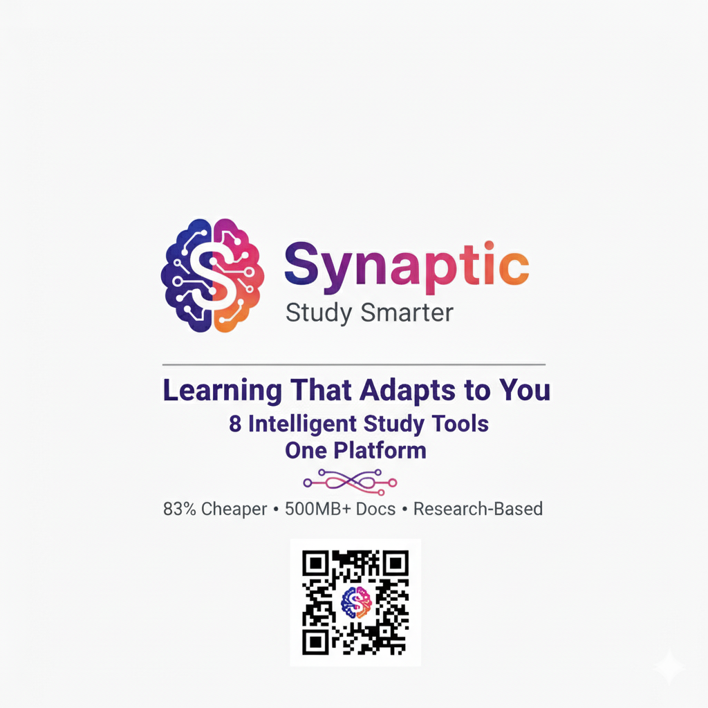 Synaptic - Learning That Adapts to You | 8 Intelligent Study Tools